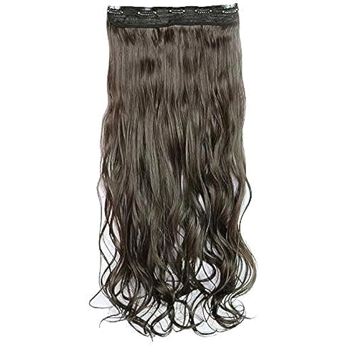 DILLARDS Women's Hair Extension Deep Brown Curly Charming Seamless Long Curly Hair Accessory - Image 1